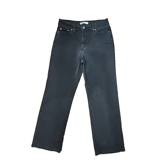 Levi’s Perfectly Slimming 512 High Rise Bootcut Jeans-Black Women's 12 - Picture 1 of 11